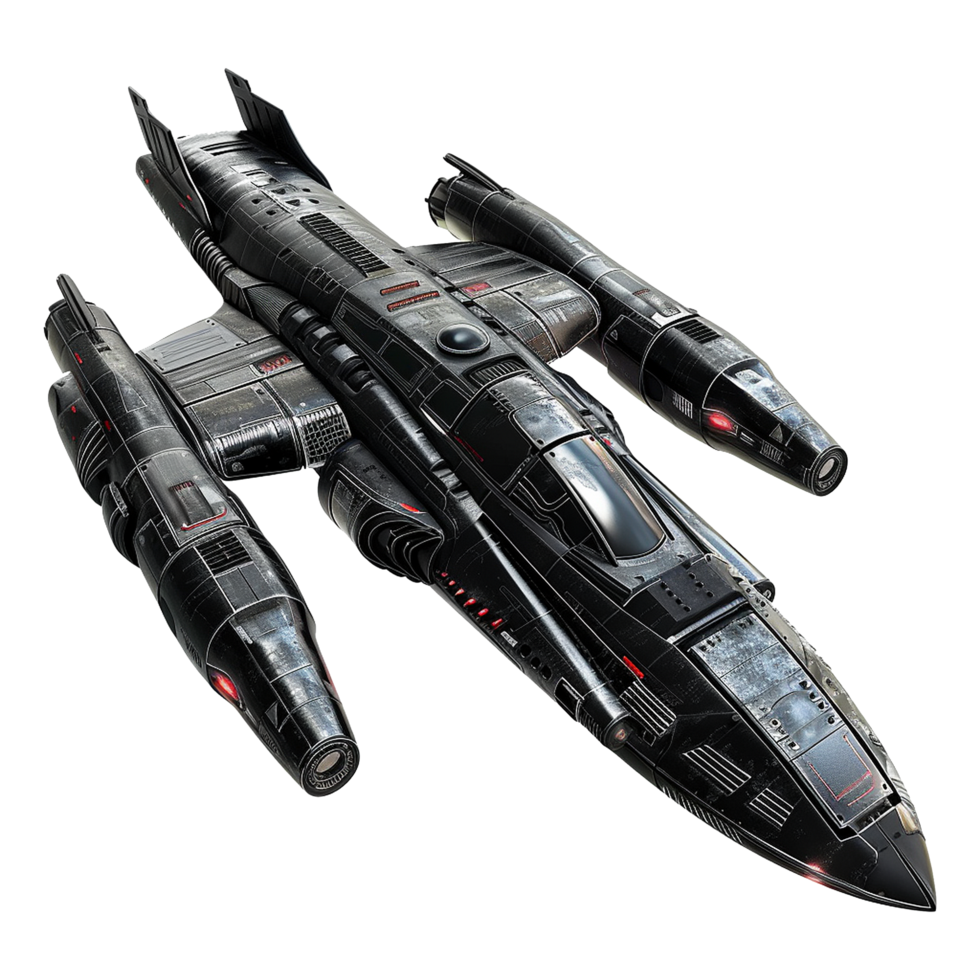 Spaceship isolated on transparent background png