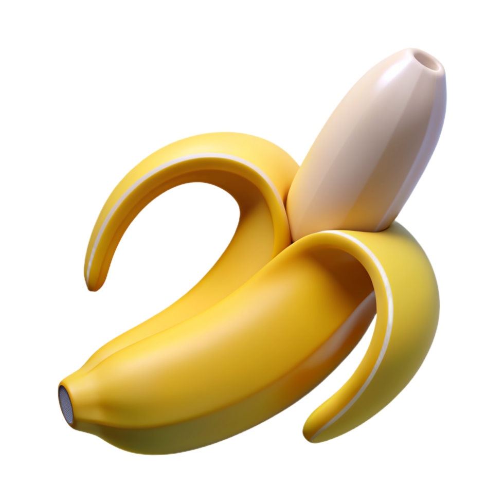 Peeled Banana 3d Design png