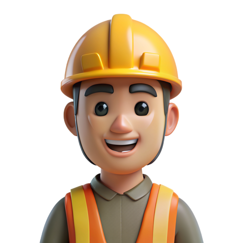 Construction Worker 3d Avatar png