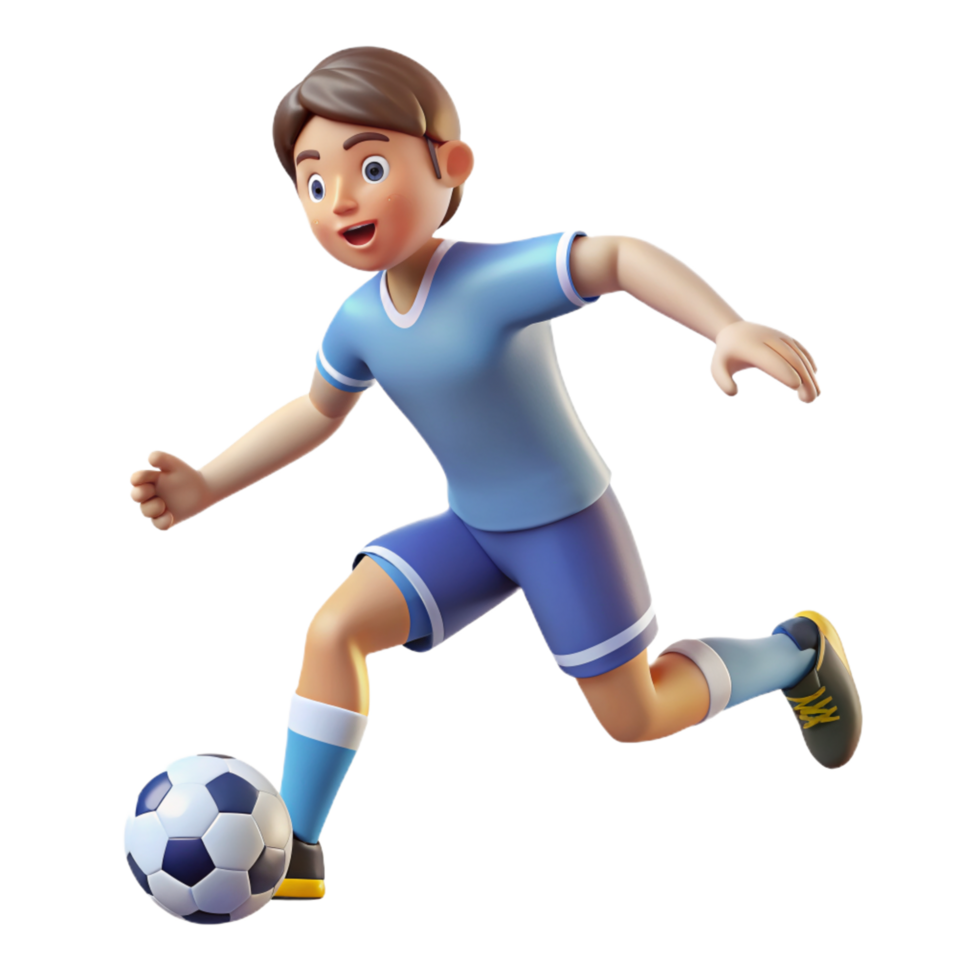 Soccer Player 3d Element png