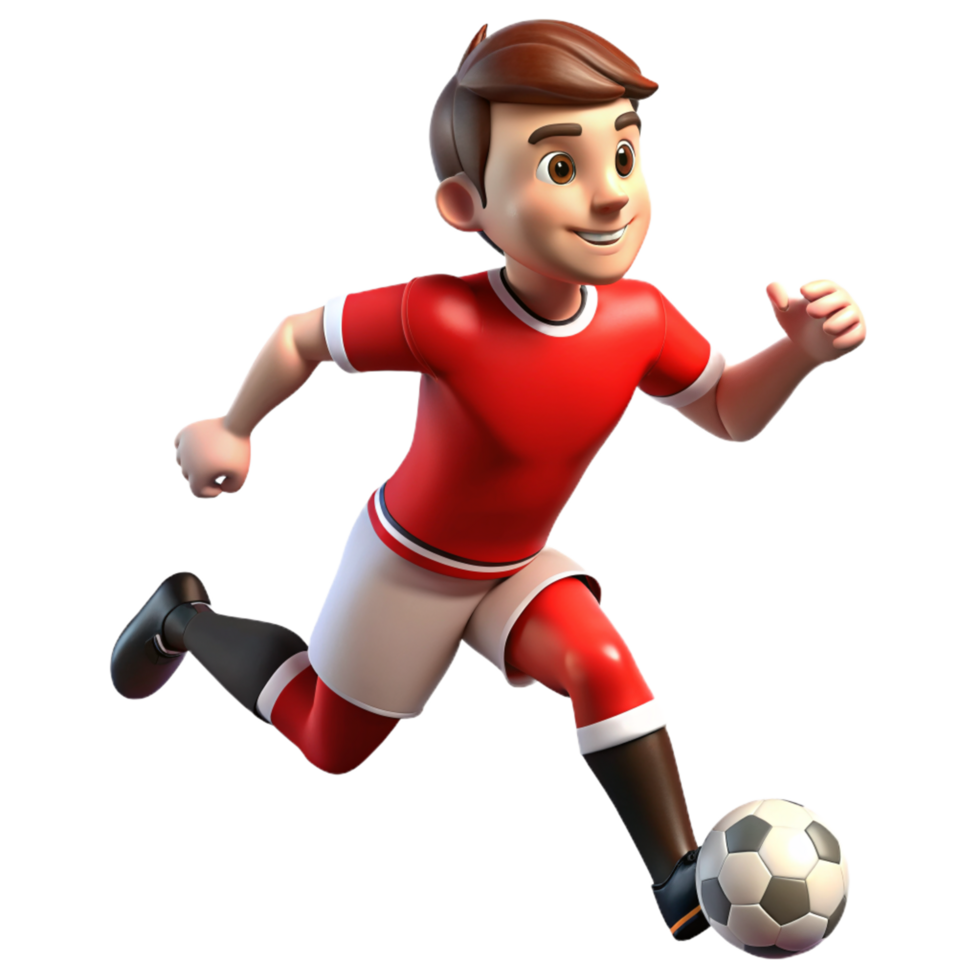 Soccer Player 3d People png