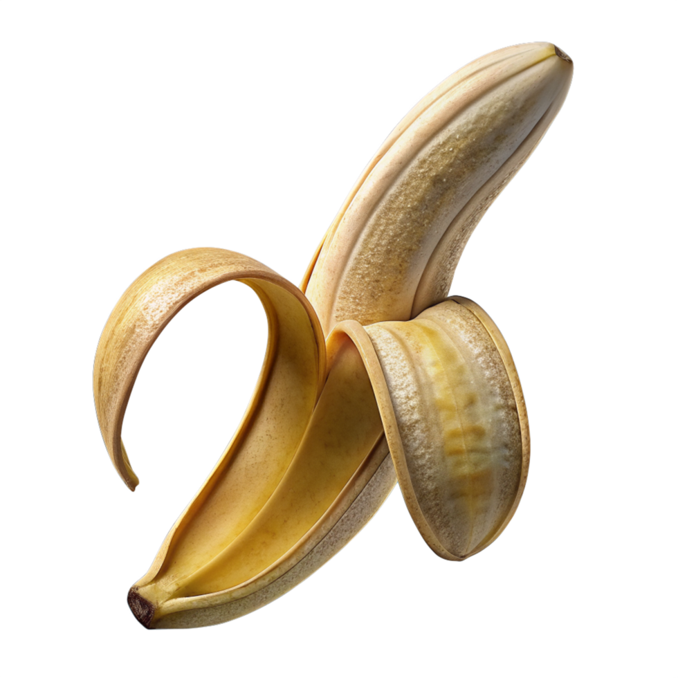 Peeled Banana 3d Illustration png