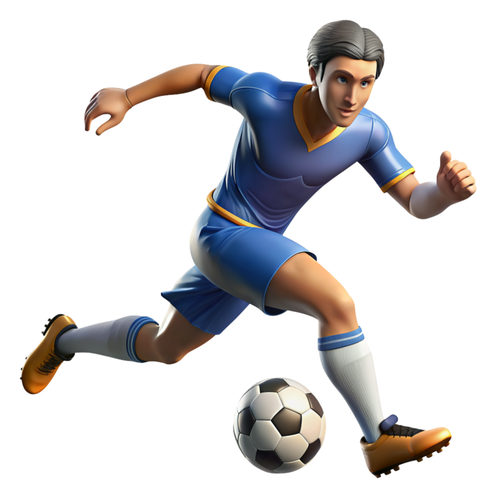 Soccer Player 3d Image png