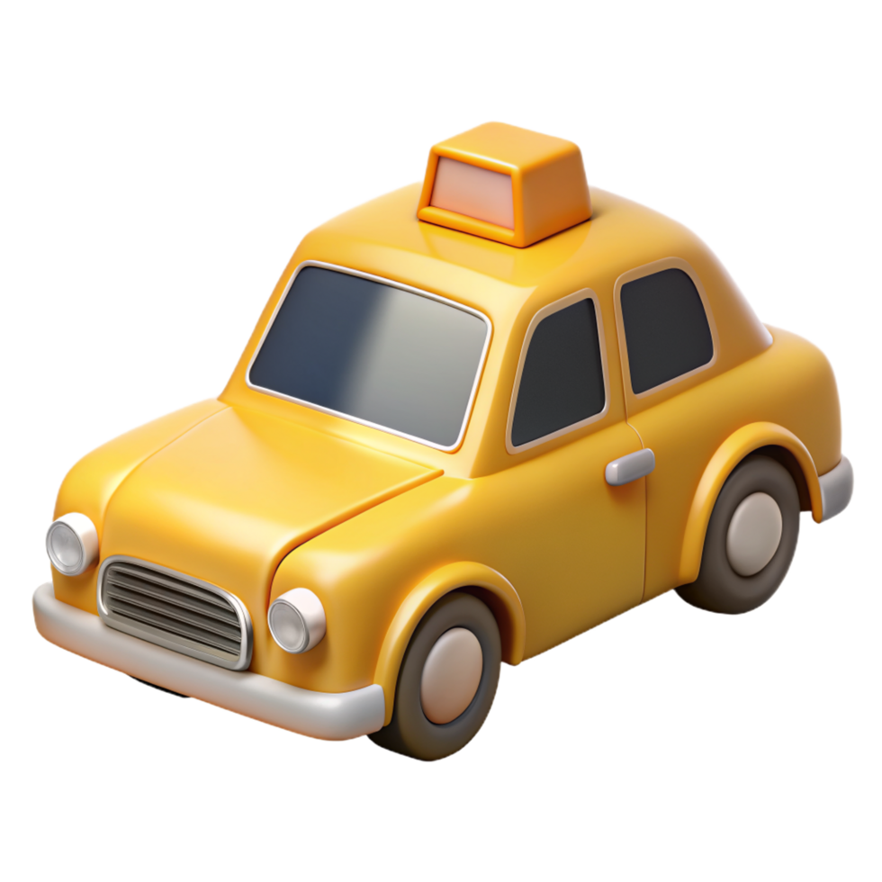 Taxi Car Service 3d Render png