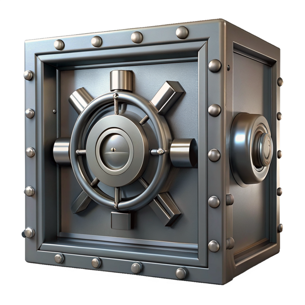 Realistic Vault Safe 3d Graphic png