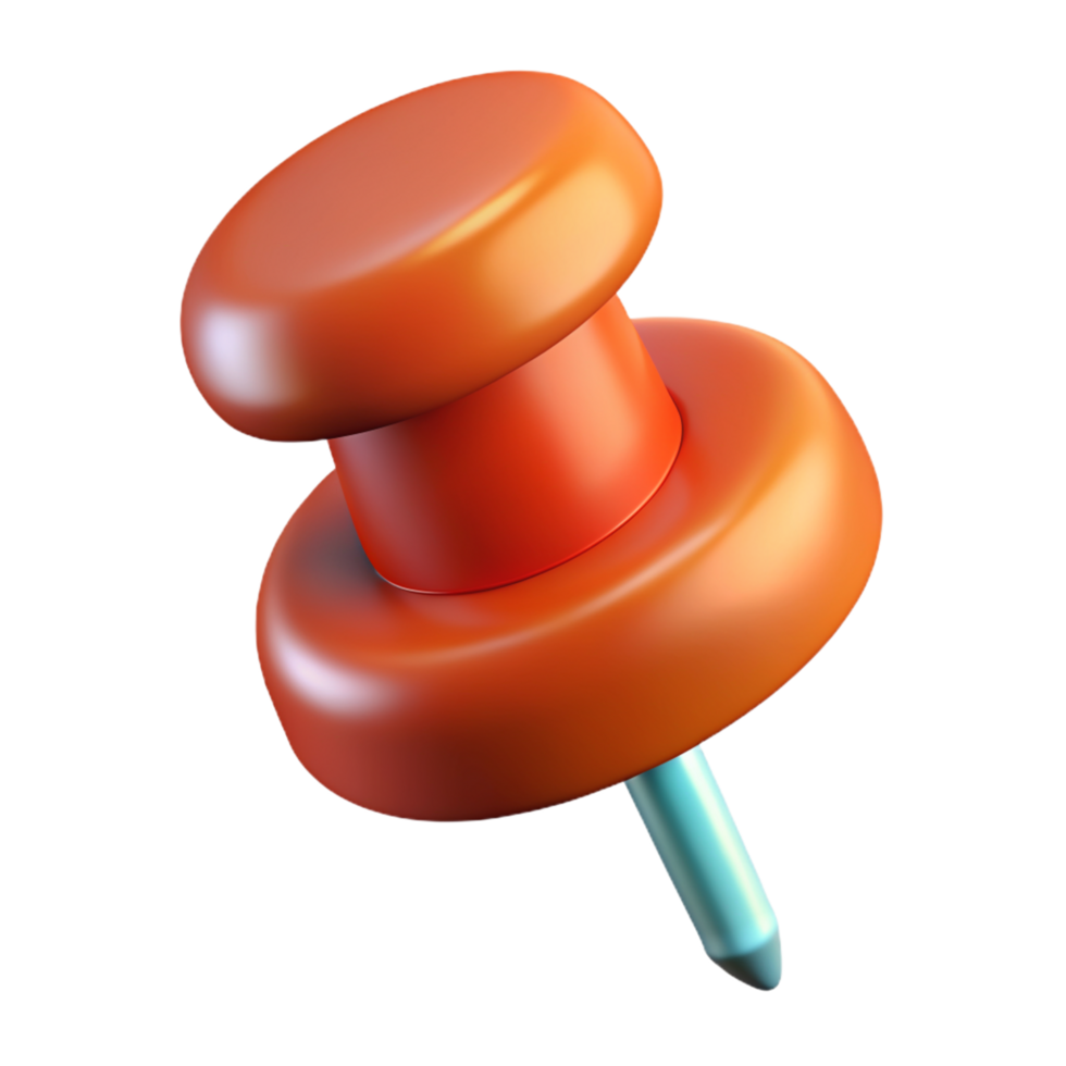 Push Pin 3d Icon png