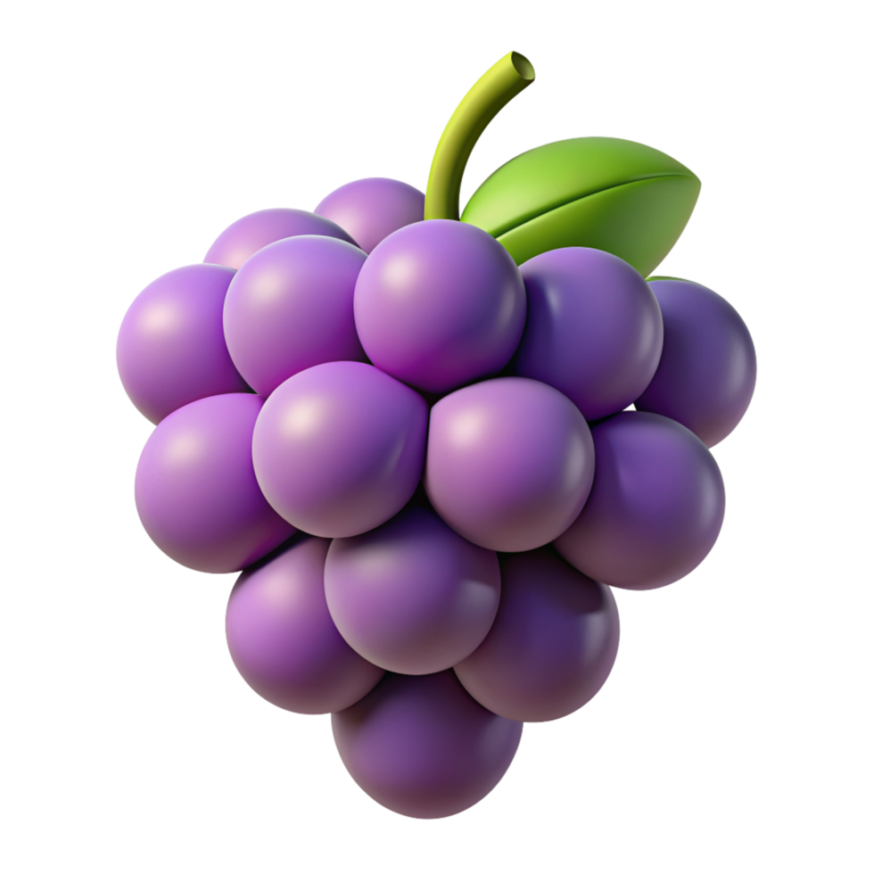 Grape Fruit 3d Design png