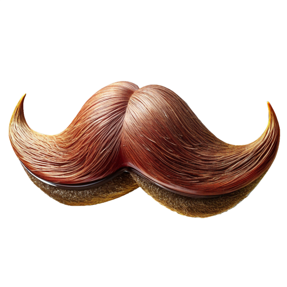Mustache Fathers Day 3d Concept png