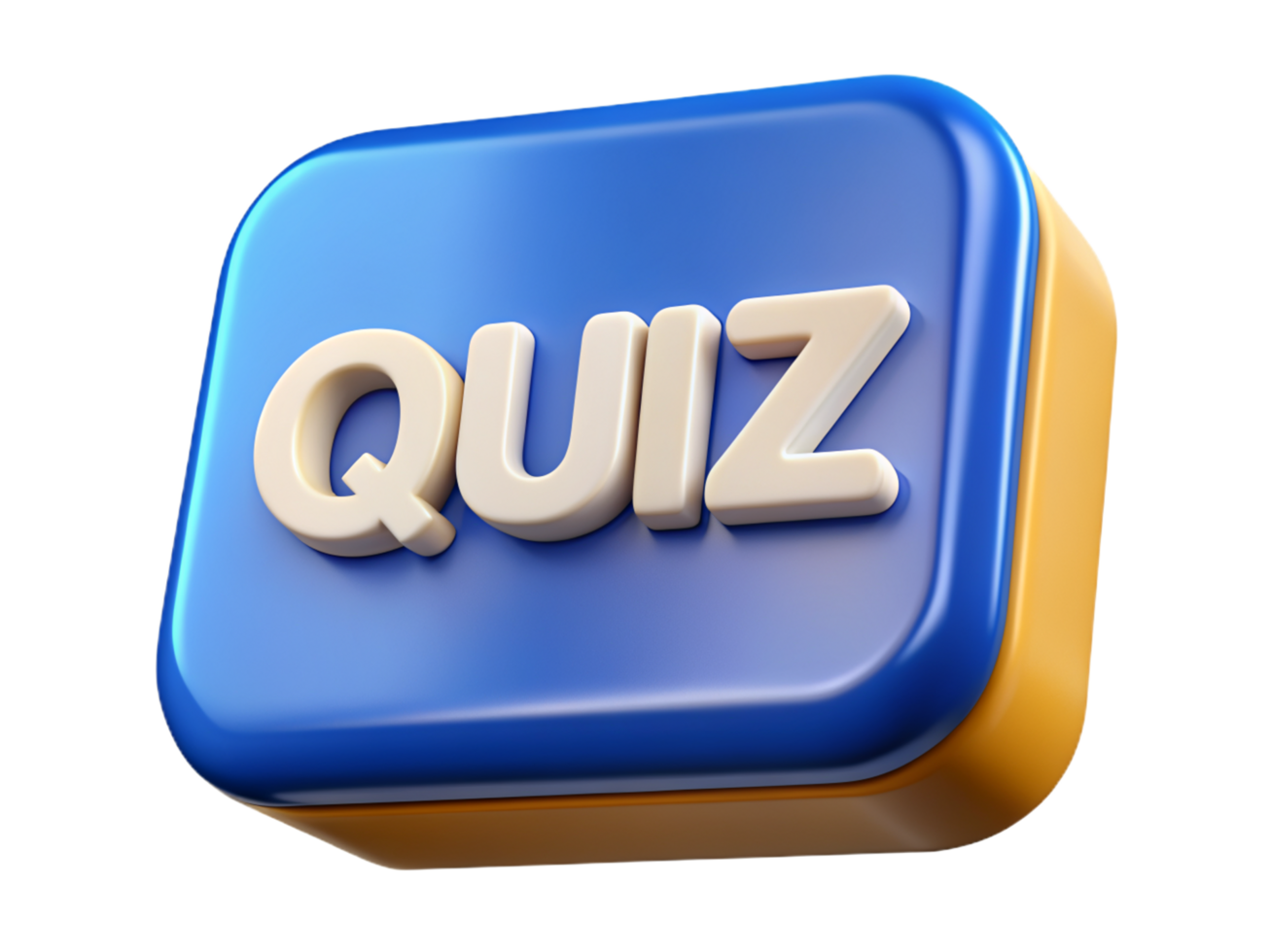 Quiz Button 3d Item png
