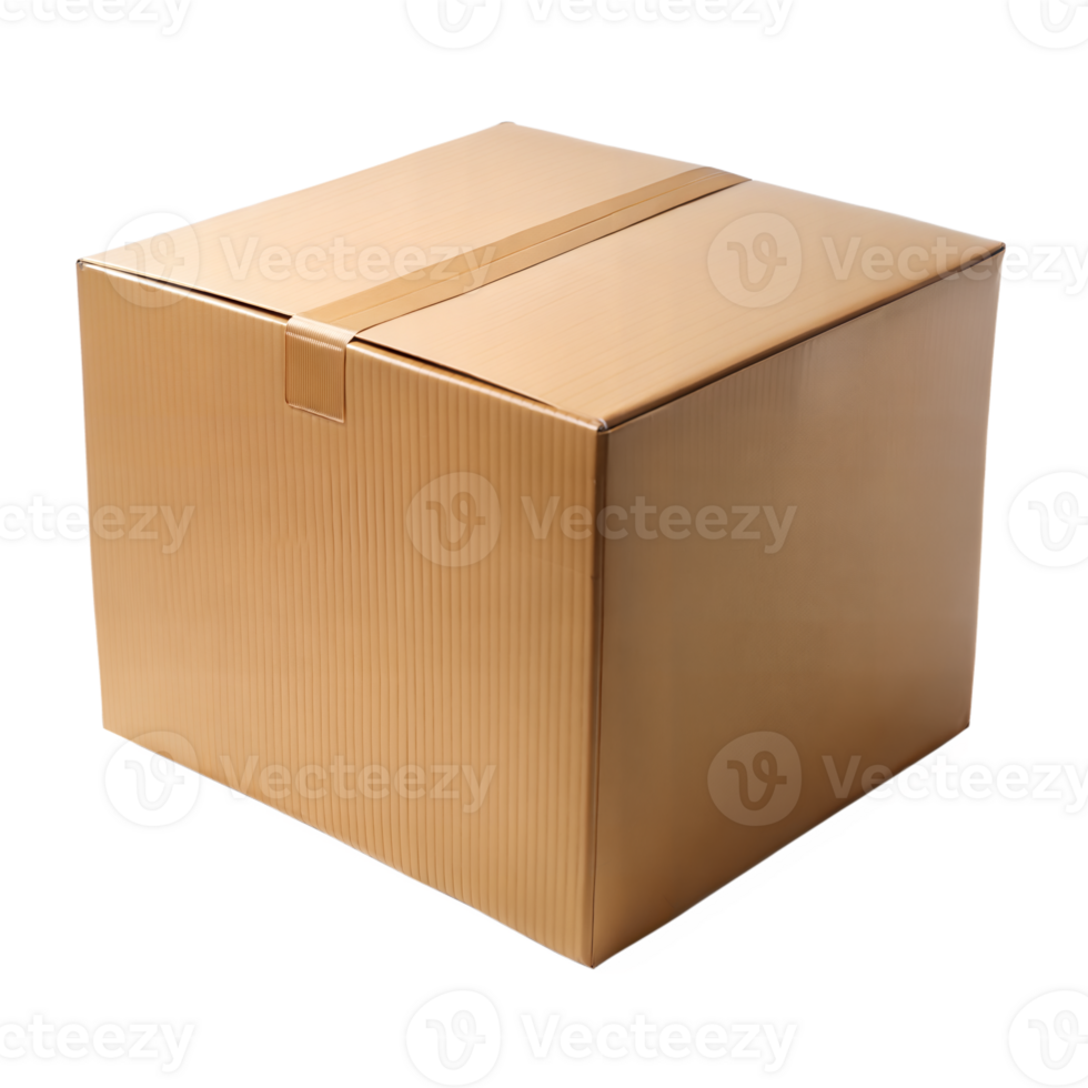 Cardboard Box on Transparent Background png
