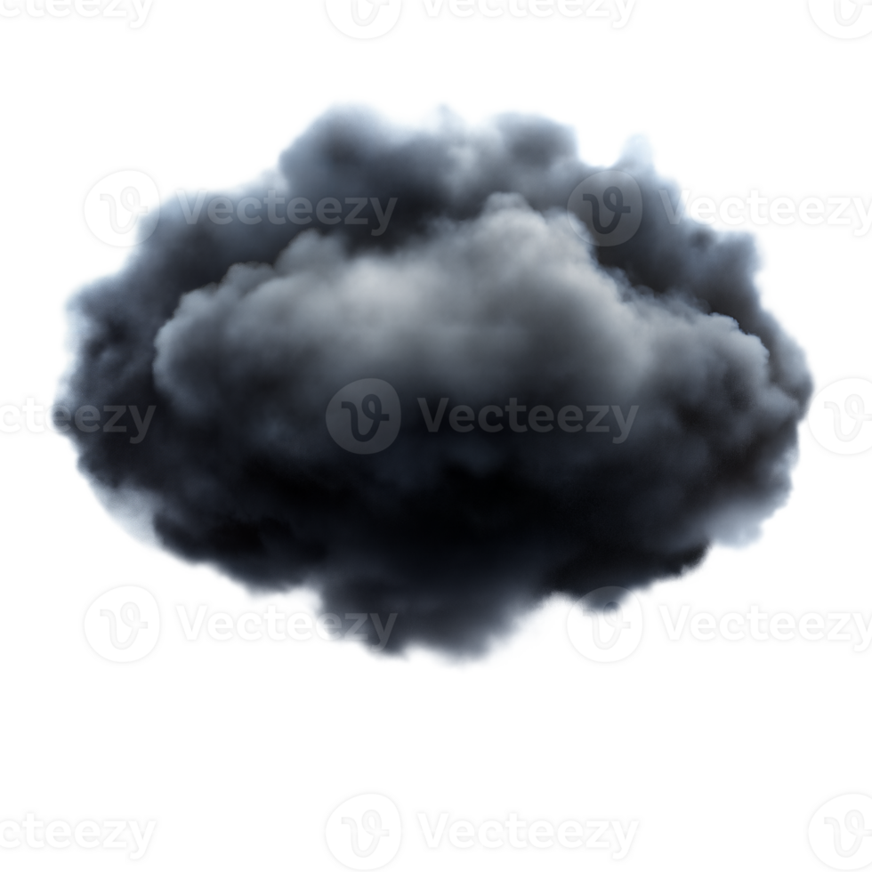Dark Storm Cloud With Transparent Background png