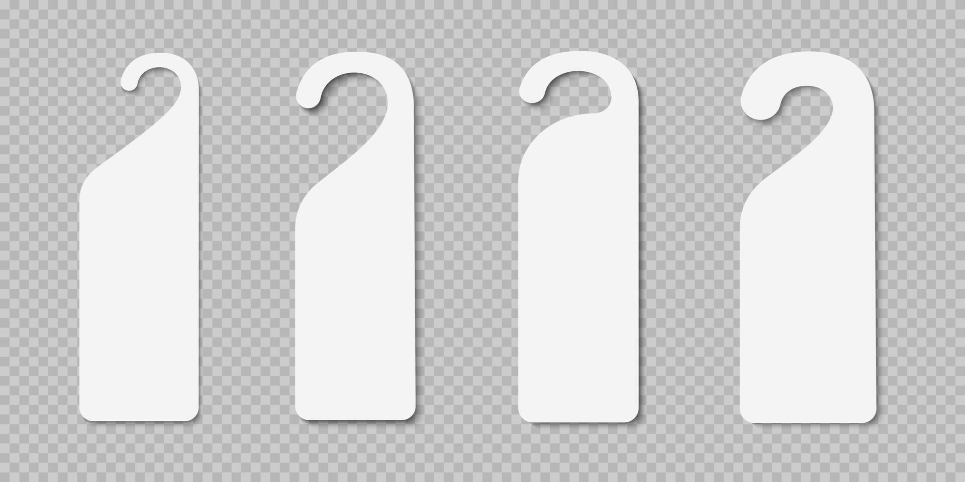 Set of blank door hangers or closet dividers do not disturb please