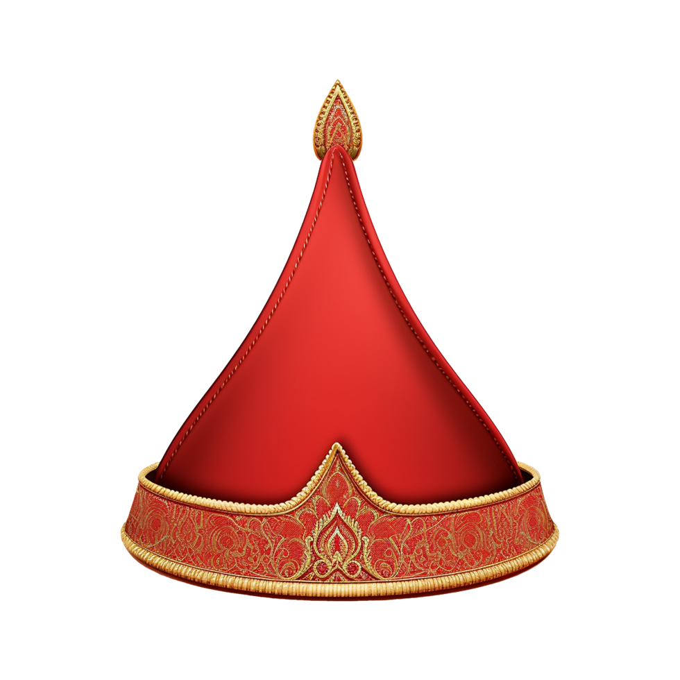 Sultan hat isolated on transparent background png