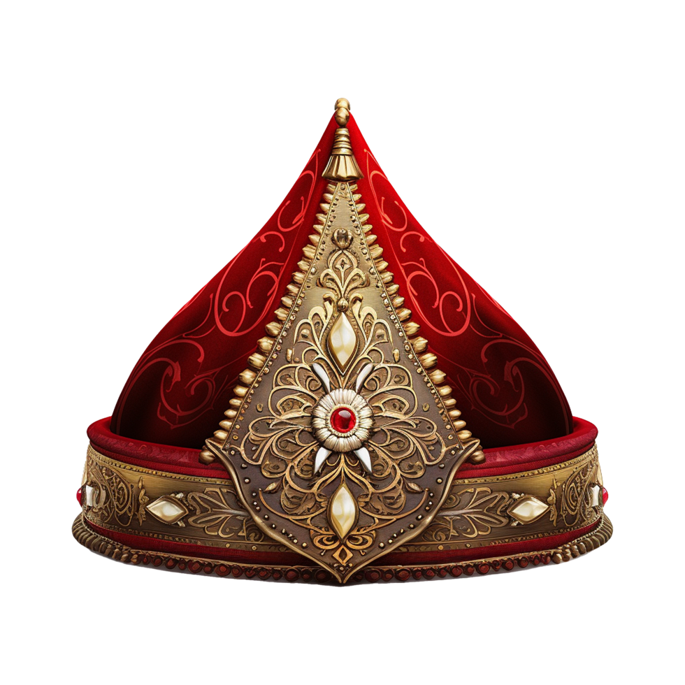 Sultan hat isolated on transparent background png