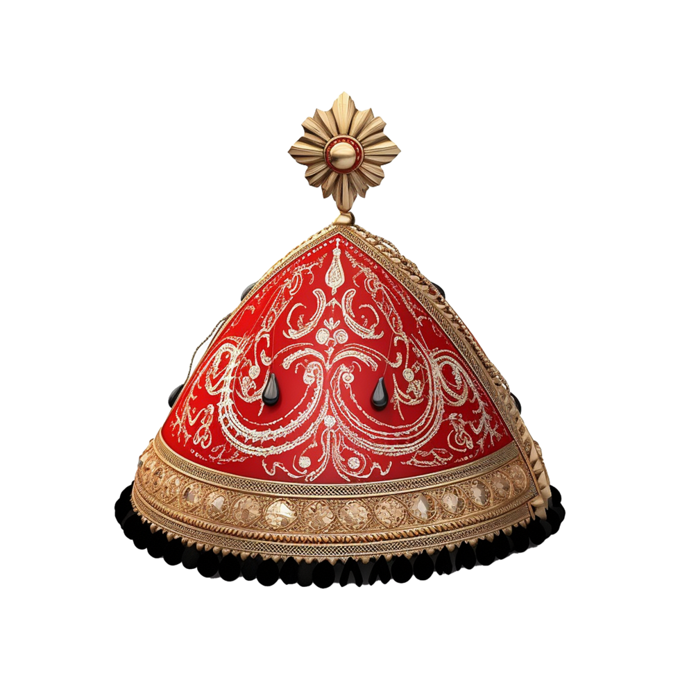 Sultan hat isolated on transparent background png