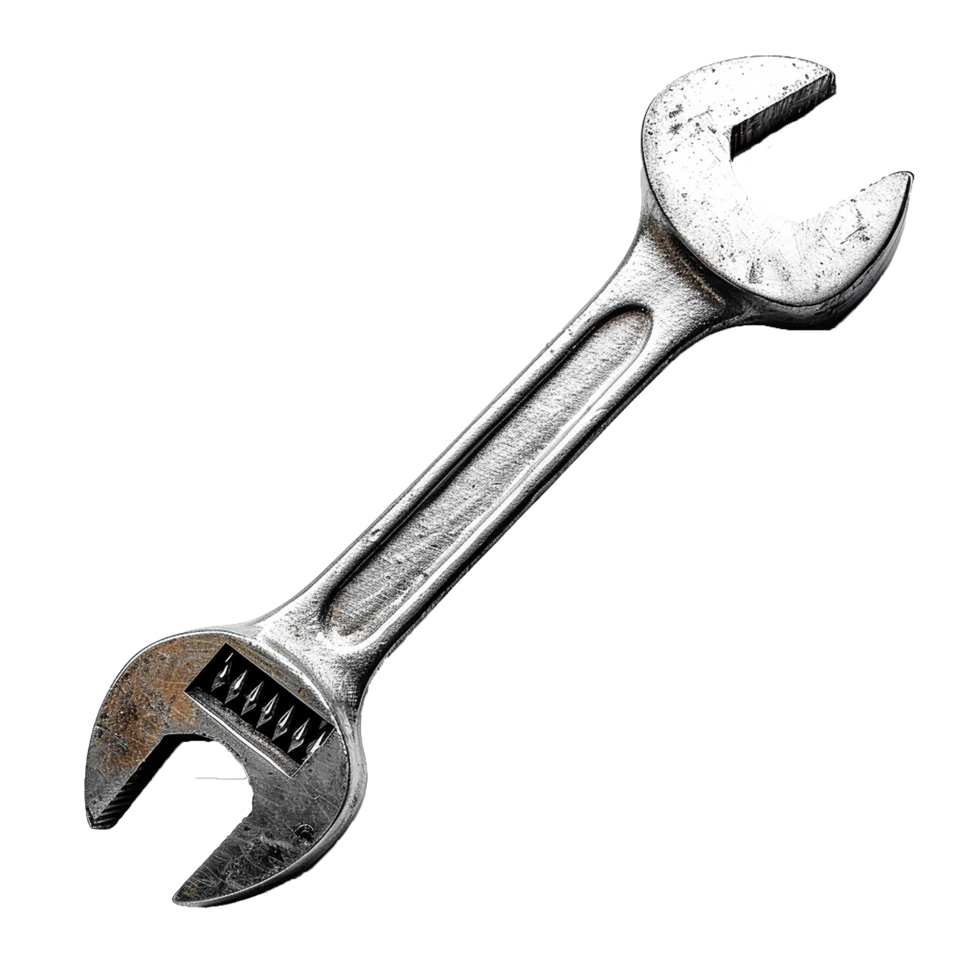 Adjustable wrench isolated on transparent background png