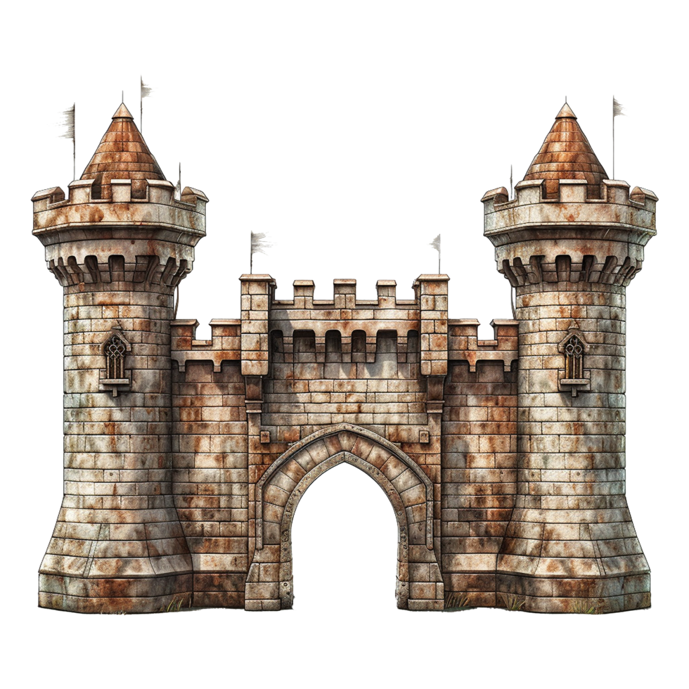 Castle gate isolated on transparent background png