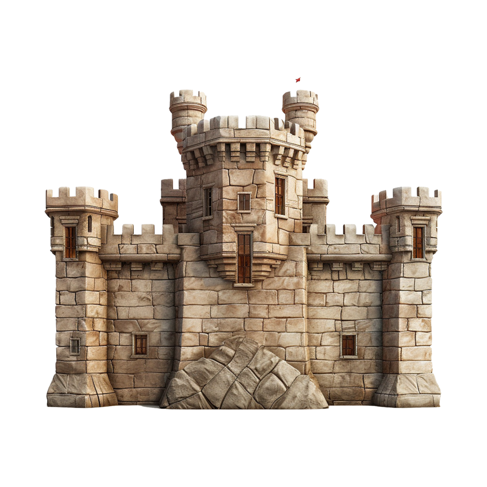 Castle gate isolated on transparent background png