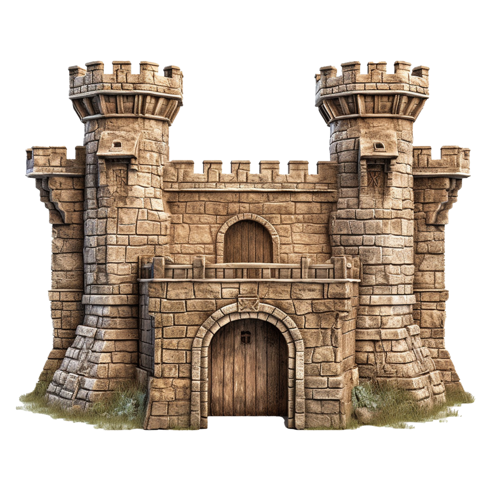 Castle gate isolated on transparent background png