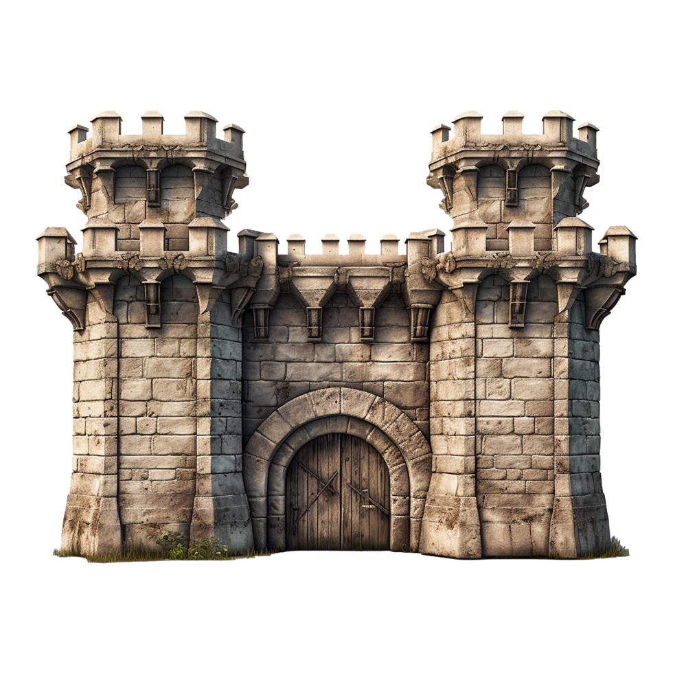 Castle gate isolated on transparent background png