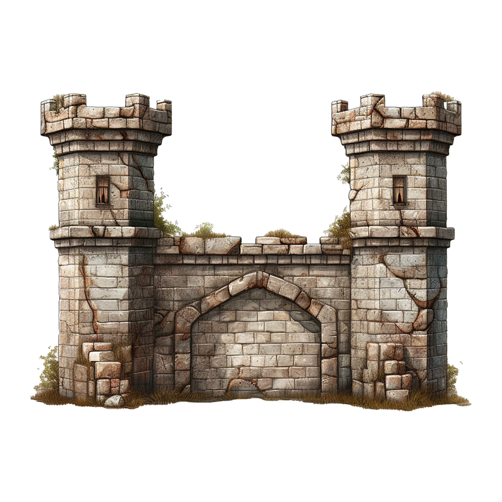 Castle gate isolated on transparent background png