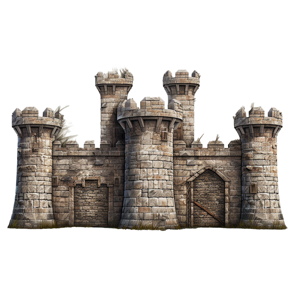 Castle gate isolated on transparent background png
