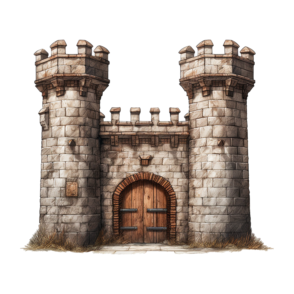 Castle gate isolated on transparent background png