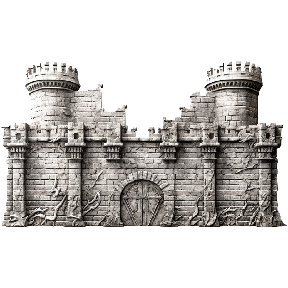 Castle gate isolated on transparent background png
