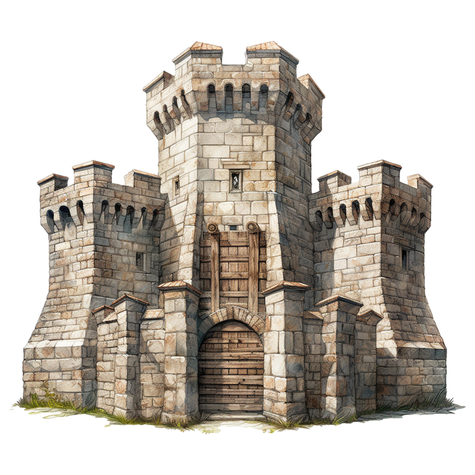 Castle gate isolated on transparent background png