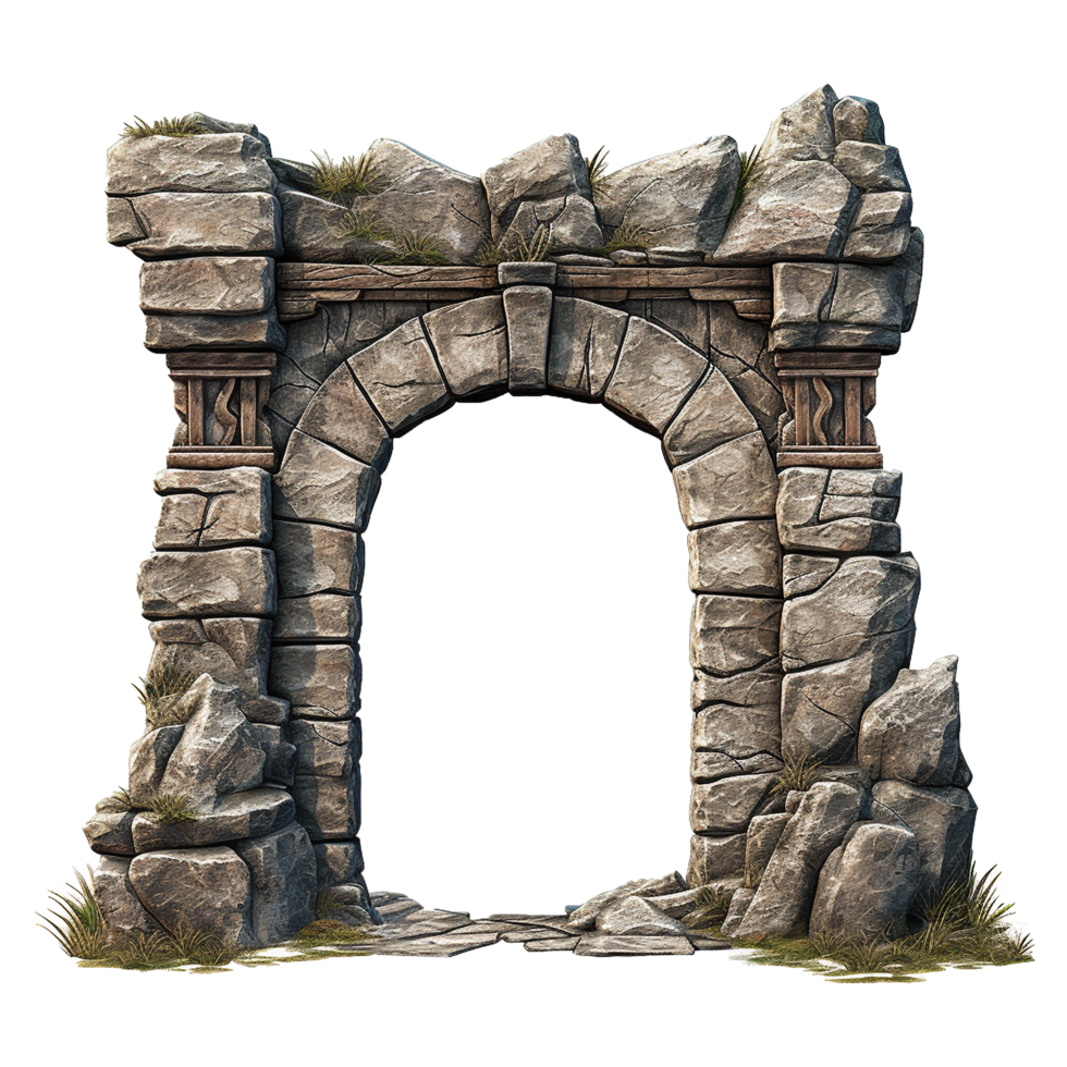 Castle gate isolated on transparent background png