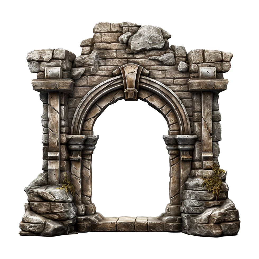 Castle gate isolated on transparent background png