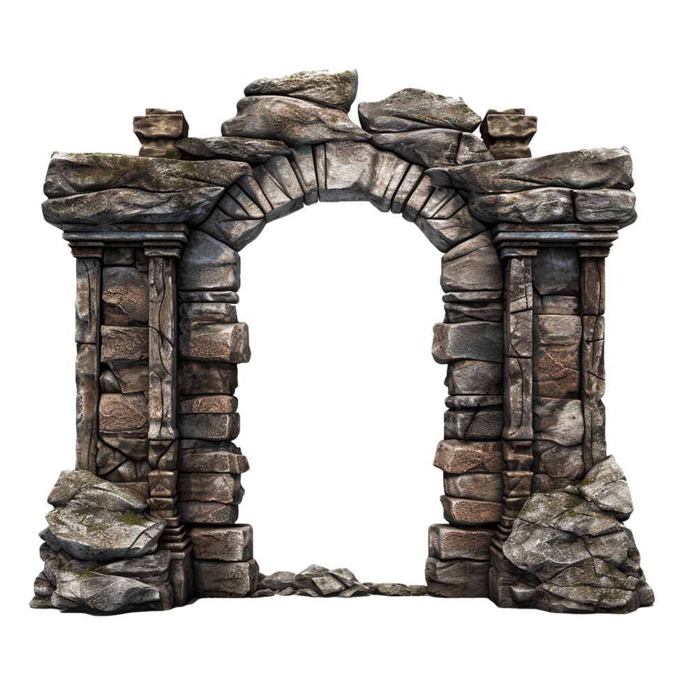 Castle gate isolated on transparent background png