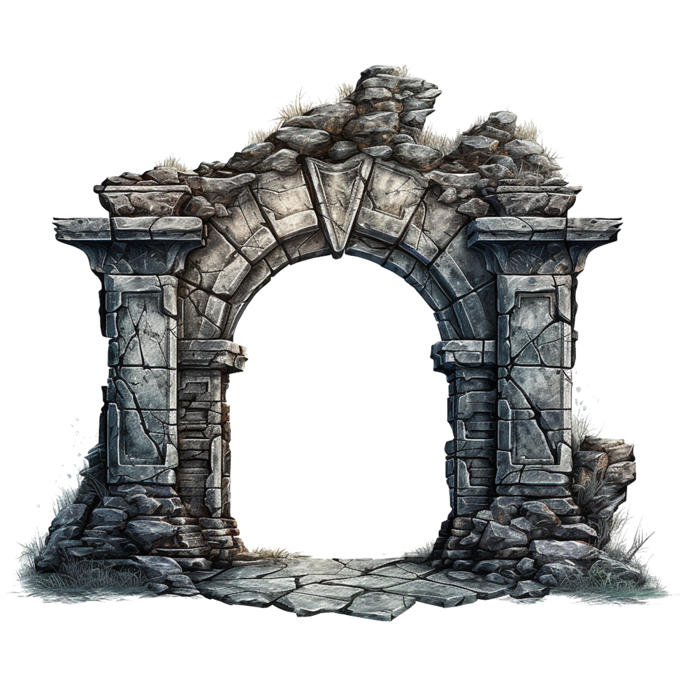 Castle gate isolated on transparent background png