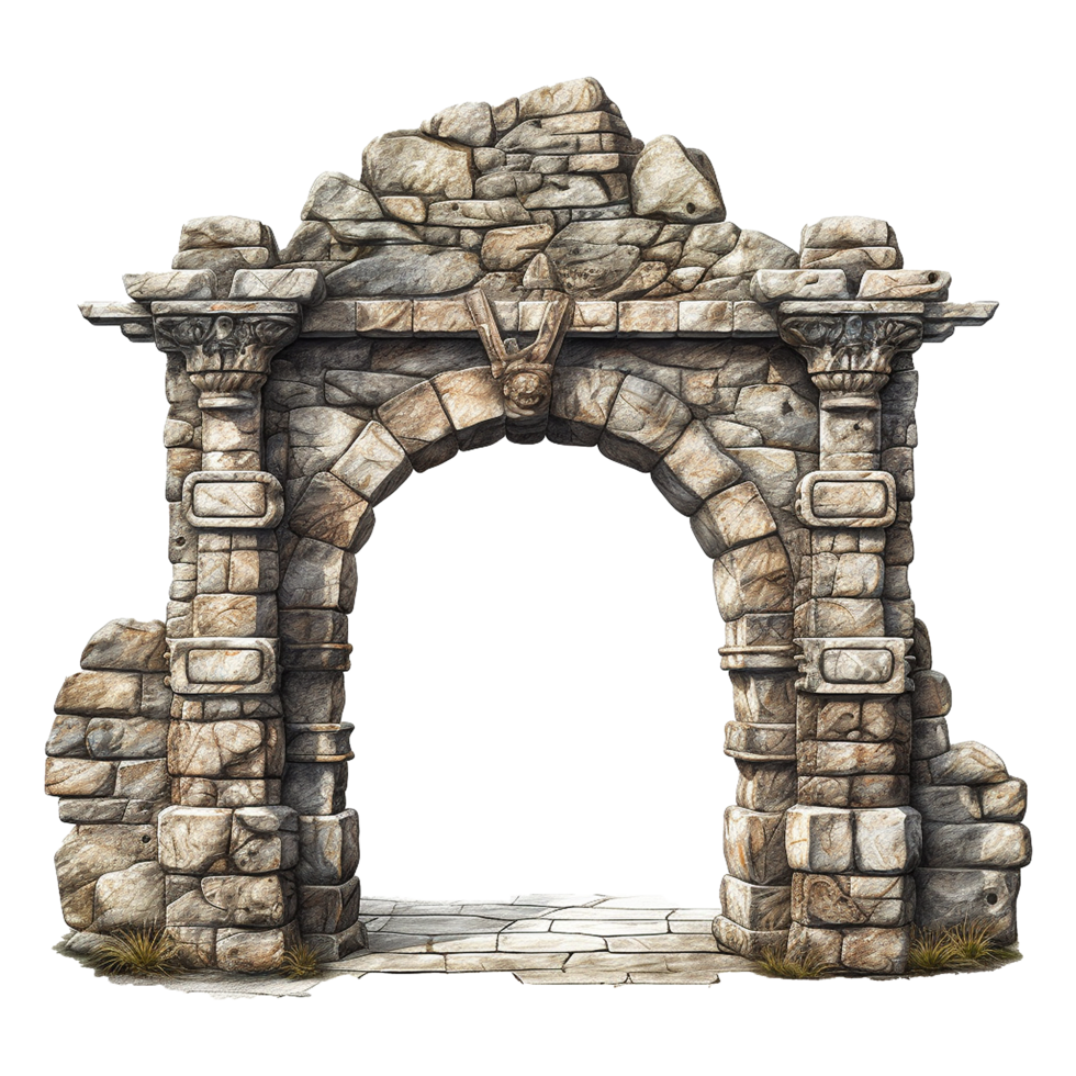 Castle gate isolated on transparent background png