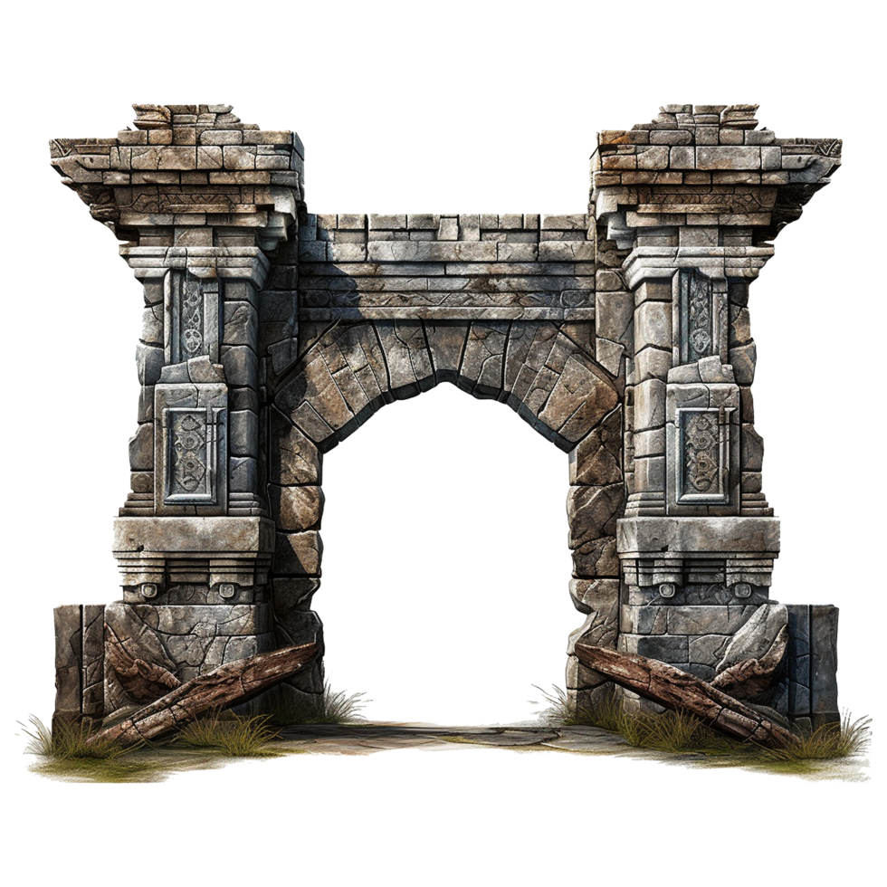 Castle gate isolated on transparent background png