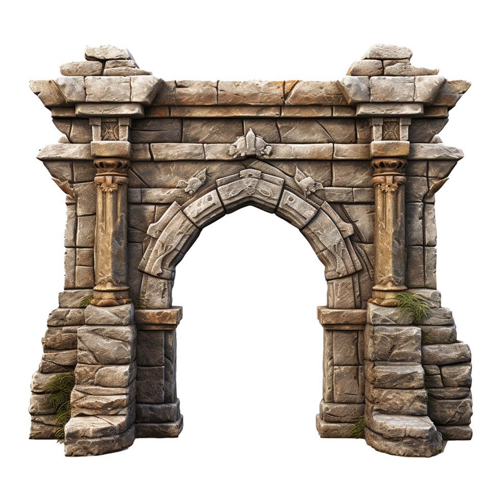 Castle gate isolated on transparent background png