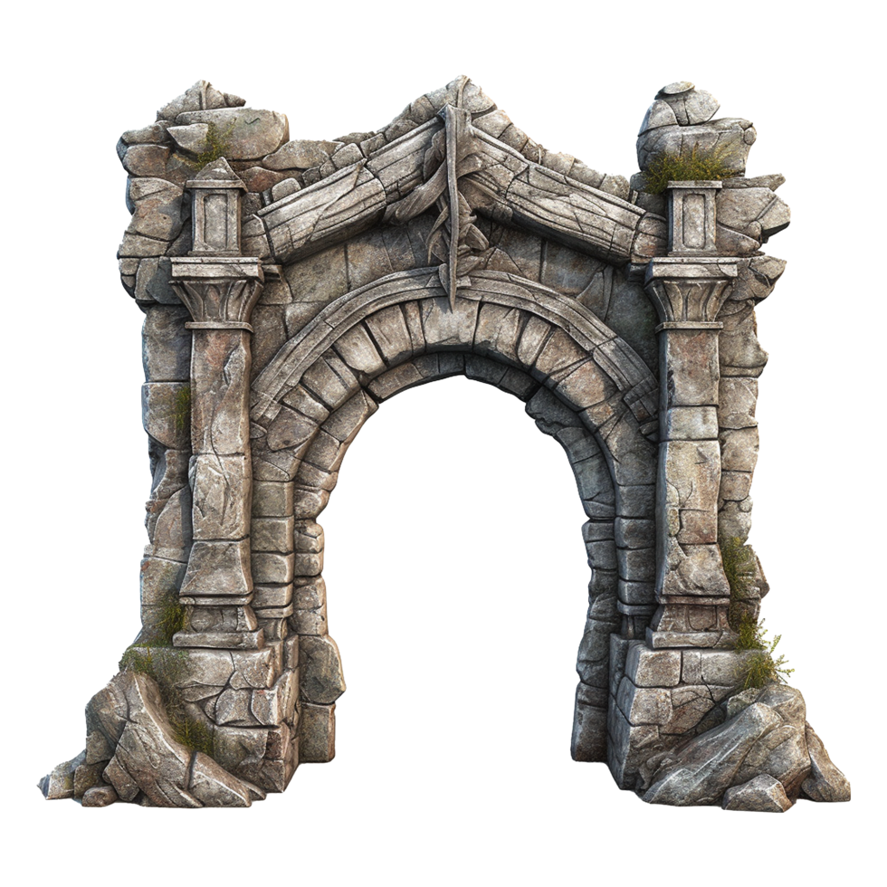 Castle gate isolated on transparent background png