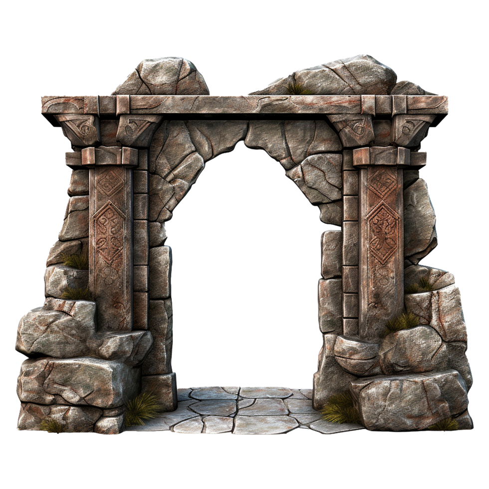 Castle gate isolated on transparent background png