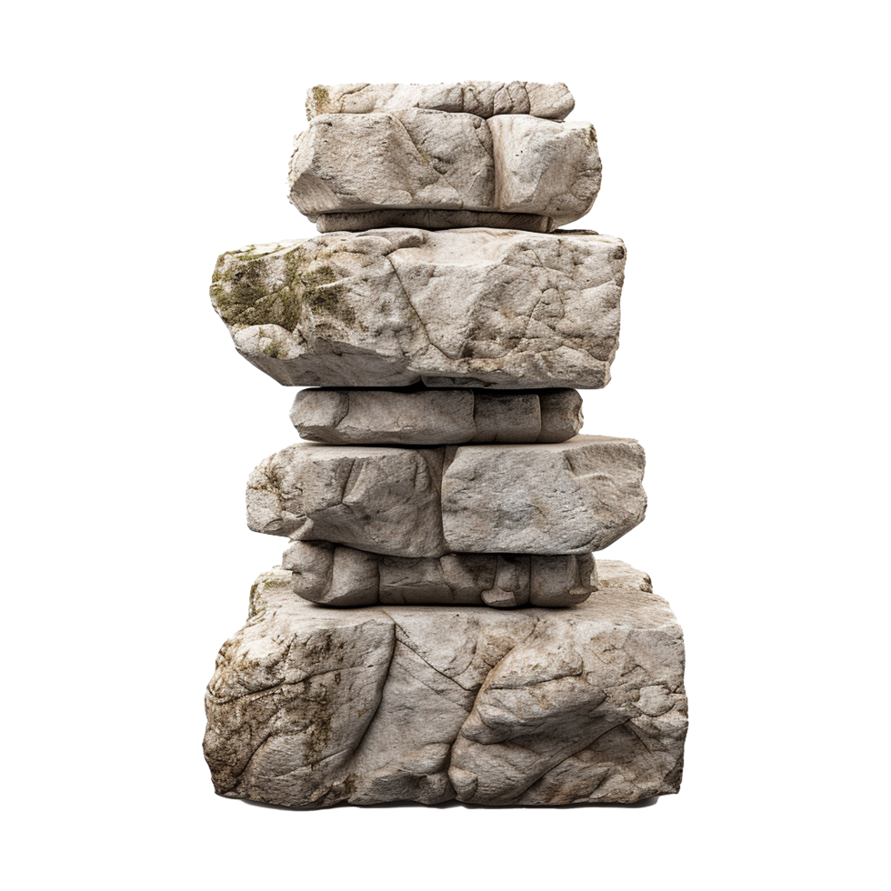 Old pillar isolated on transparent background png