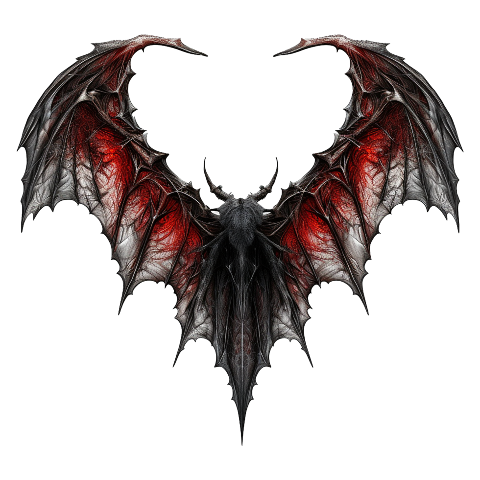 Dracula wings isolated on transparent background png