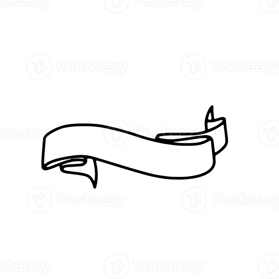 Ribbon Banner Silhouettes png