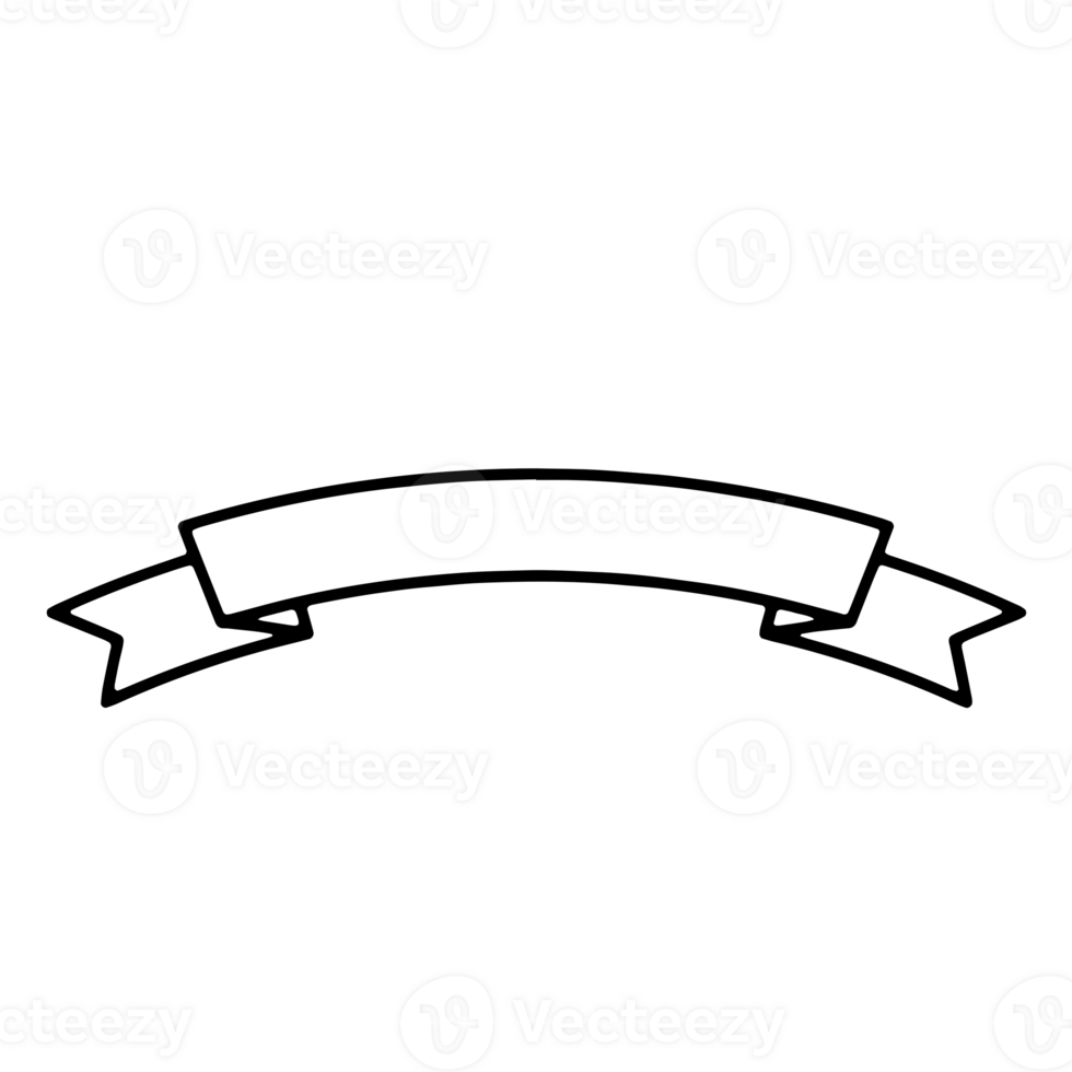 Ribbon Banner Silhouettes png