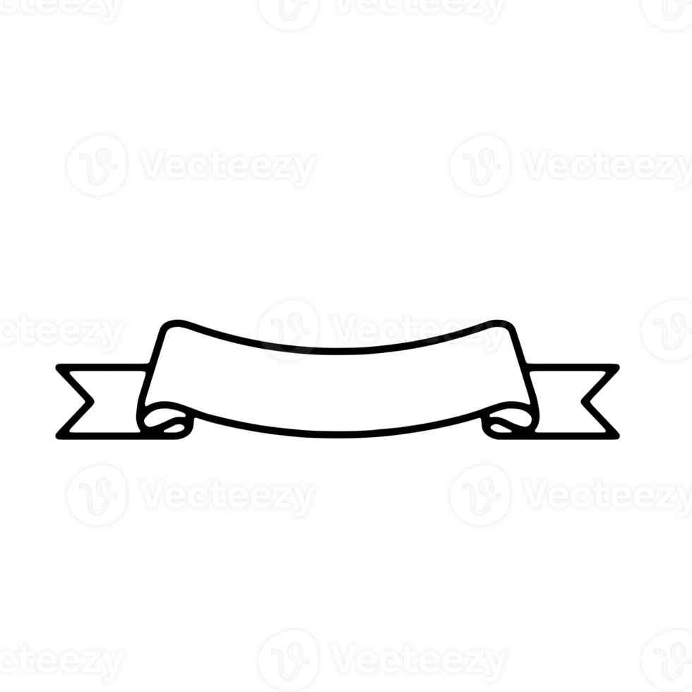Ribbon Banner Silhouettes png