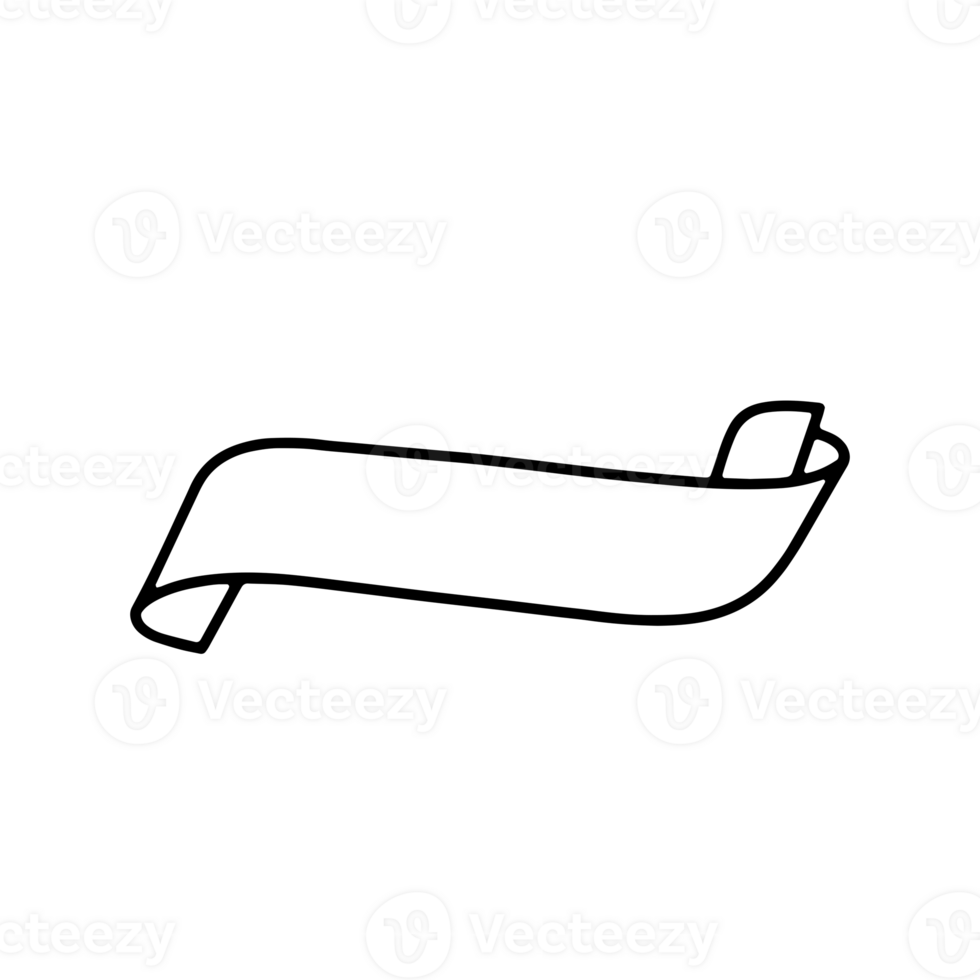 Ribbon Banner Silhouettes png