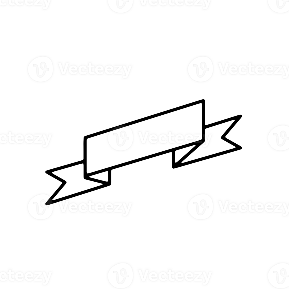 Ribbon Banner Silhouettes png