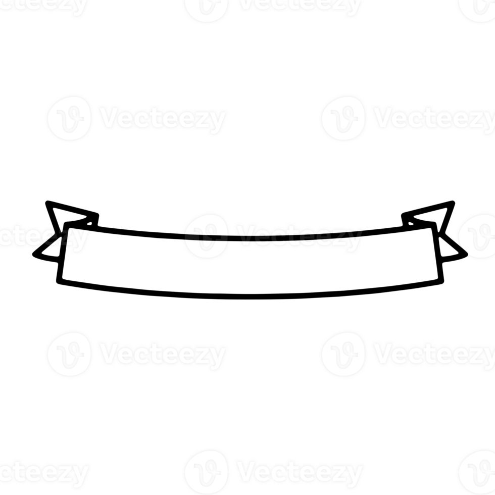Ribbon Banner Silhouettes png