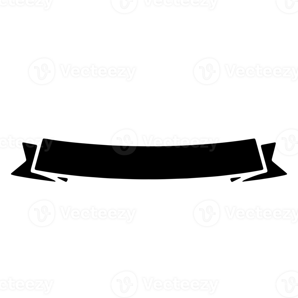 Ribbon Banner Silhouettes png