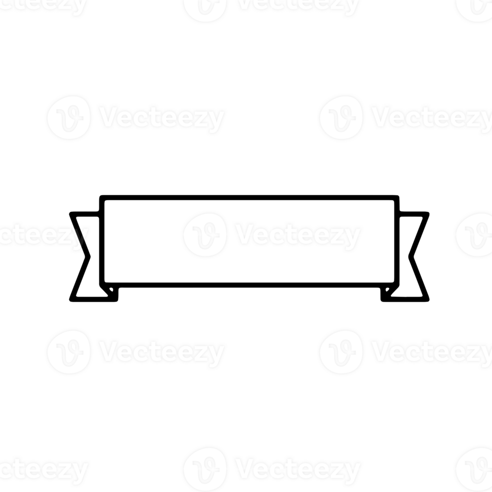 Ribbon Banner Silhouettes png
