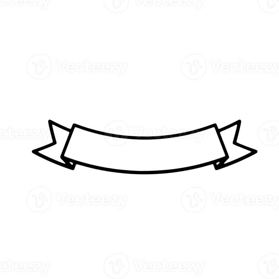 Ribbon Banner Silhouettes png