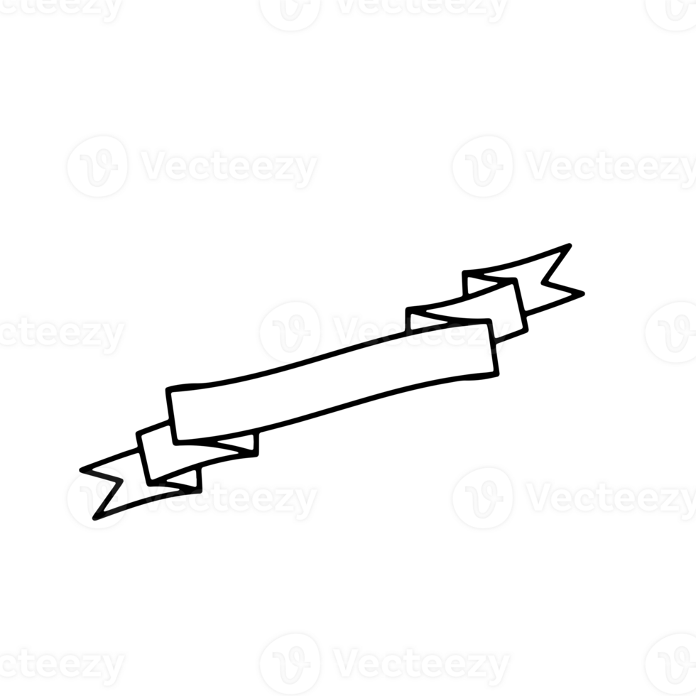 Ribbon Banner Silhouettes png